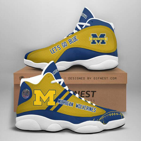 Michigan Wolverines Custom Air Jordan Shoes 8 Michigan Wolverines Custom Air Jordan Shoes