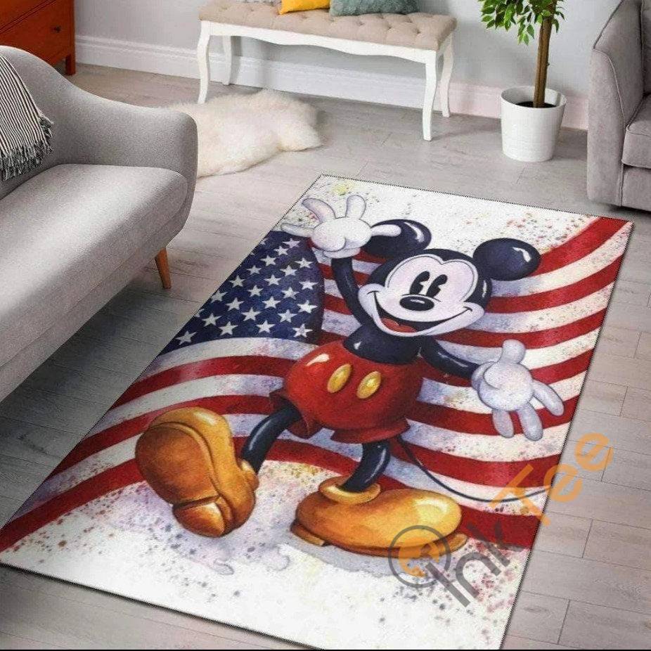 Mickey American Mouse Flag Awesome Love Gift For Disney Lovers Rug 5 Mickey American Mouse Flag Awesome Love Gift For Disney Lovers Rug
