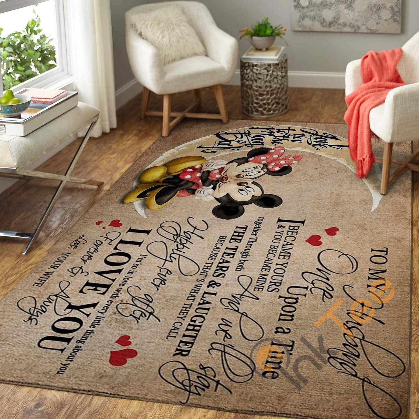 Mickey And Minne Mouse Disney Lover Movies Christmas Gift Floor Decor Rug 6 Mickey And Minne Mouse Disney Lover Movies Christmas Gift Floor Decor Rug