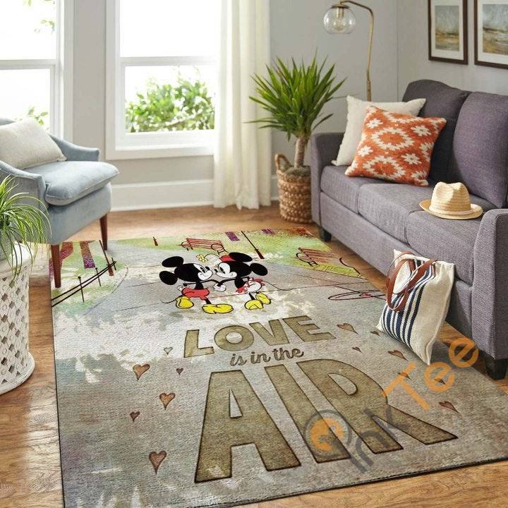 Mickey And Minnie Love Is In The Air Rug