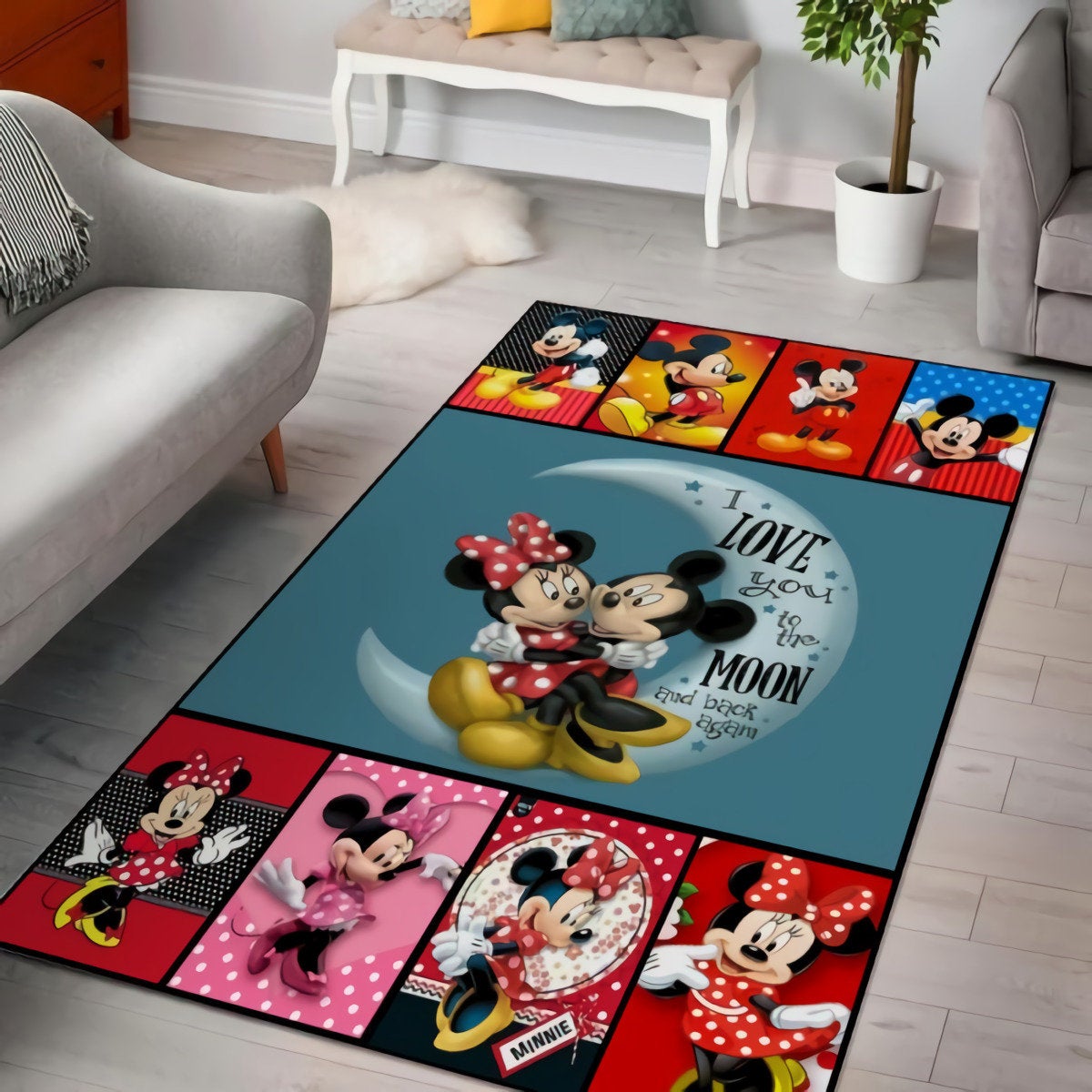 Mickey Minnie Disney Mouse Decorative Floor Rug 10 Mickey Minnie Disney Mouse Decorative Floor Rug