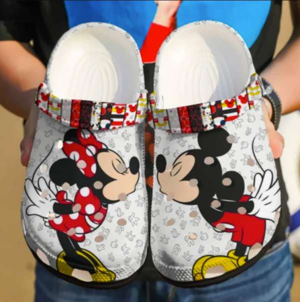Mickey Mouse And Minnie Mouse Crocs Clog Shoes