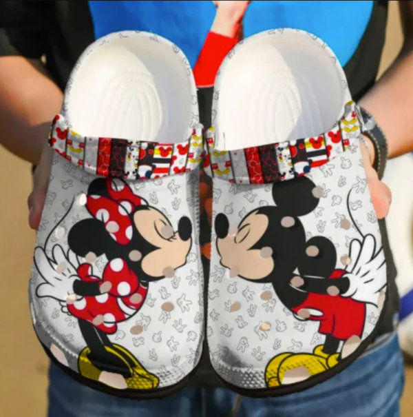 Mickey Mouse And Minnie Mouse Crocs Clog Shoes