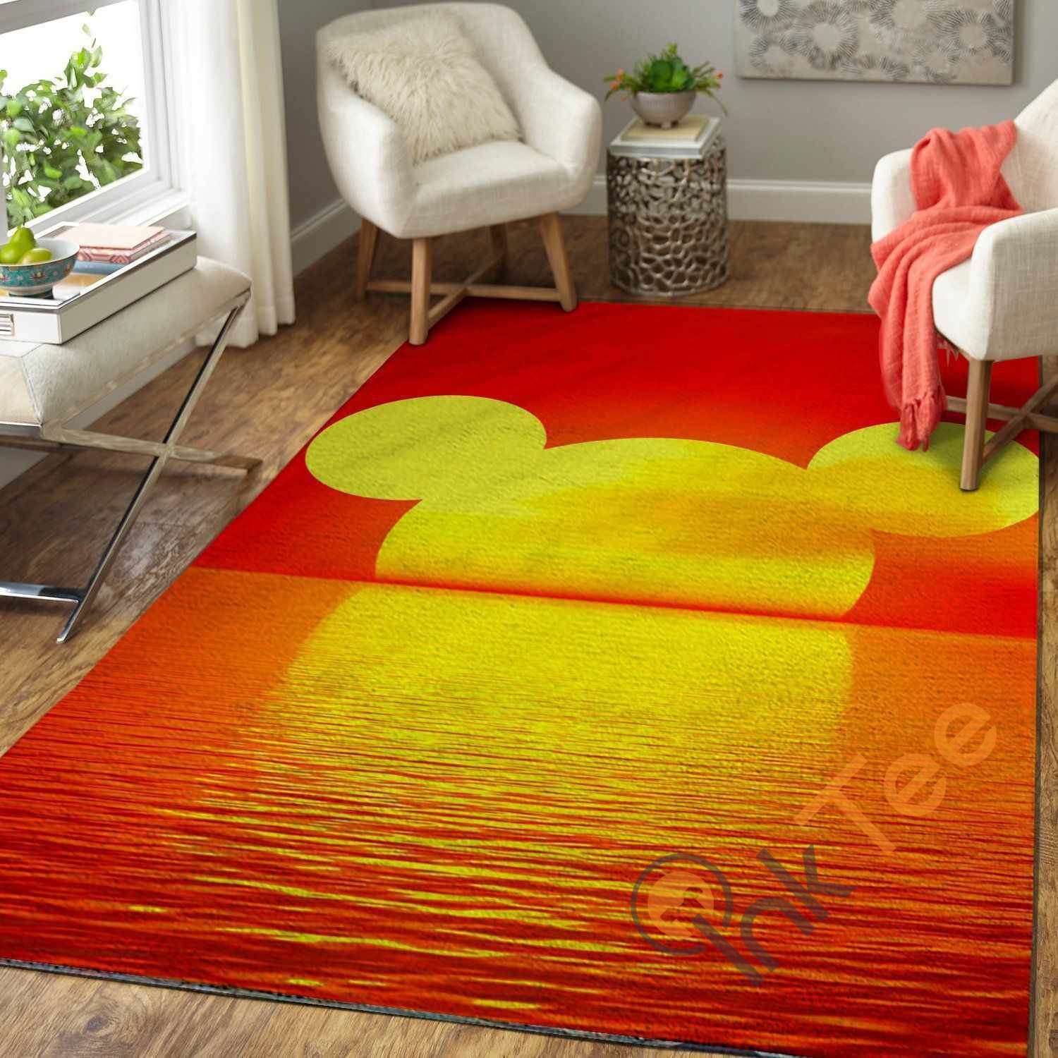 Mickey Mouse As The Sun Area Rug
