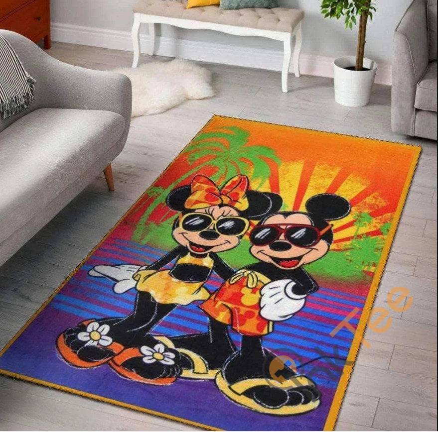 Mickey Mouse Carpet Disney Character Picnic Doormat Bedroom Gift For Lover Rug