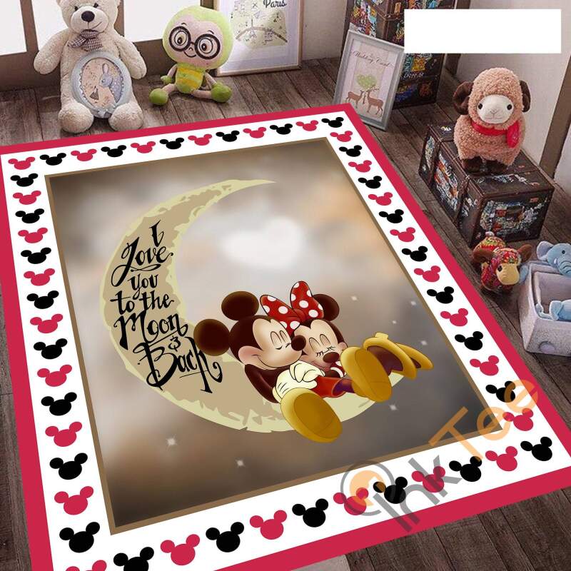 Mickey Mouse, I Love You To The Moon & Back Rug