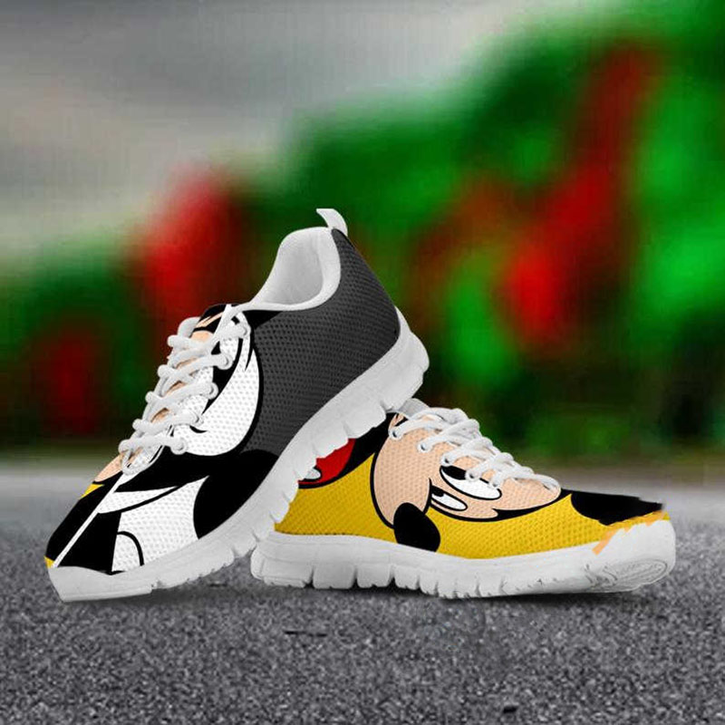 Mickey Mouse Custom Painted Disney Movie Animated Running Nike Roshe Shoes