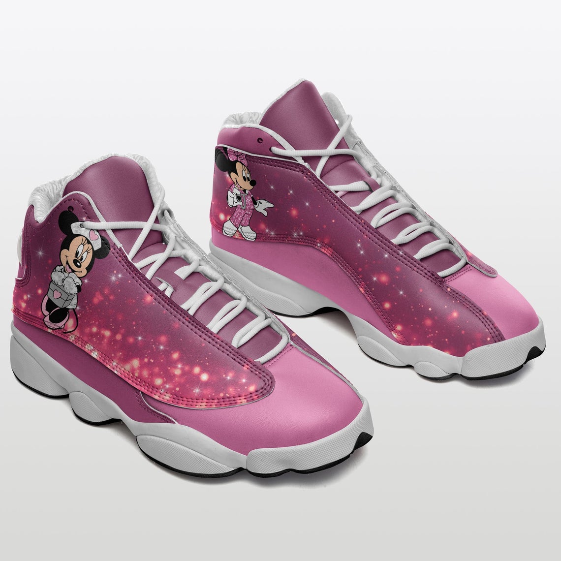 Mickey Mouse Pink Nurse Air Jordan Shoes