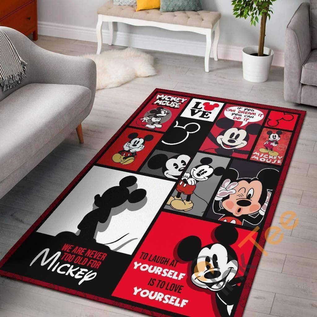 Mickey Mouse Supreme Living Room Bedroom Gift For Disney Lover Rug