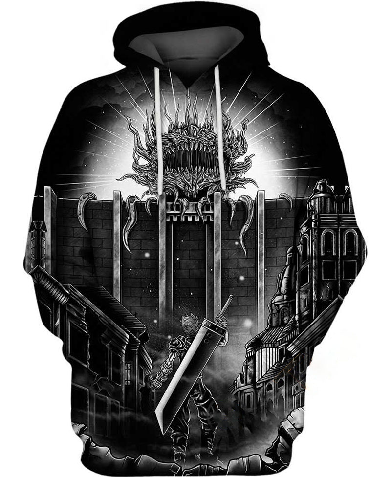 Midgar City Hoodie 3D