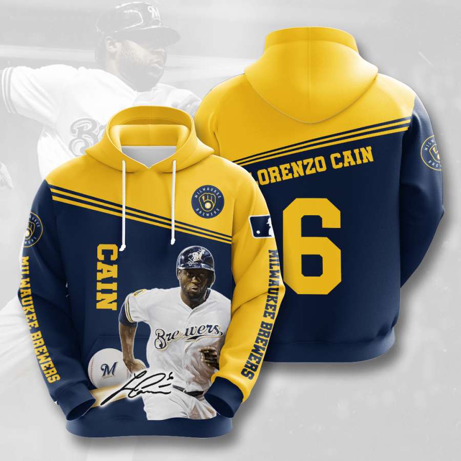 Milwaukee Brewers Custom Hoodie 3D 11 Milwaukee Brewers Custom Hoodie 3D