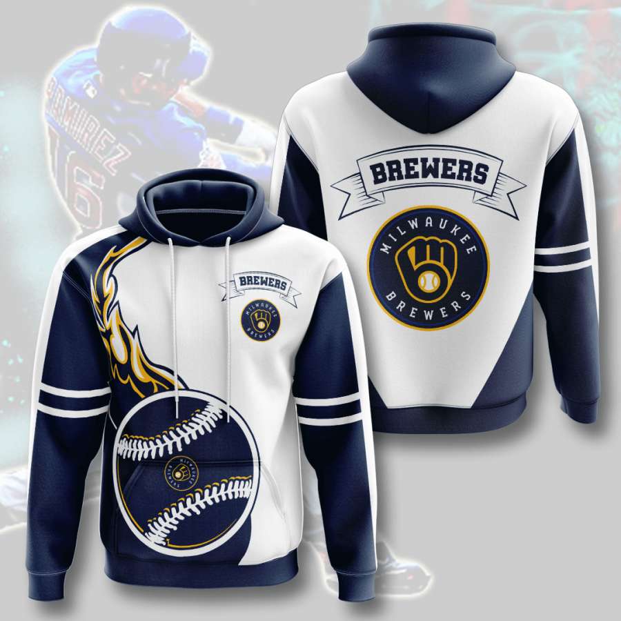 Milwaukee Brewers Custom Hoodie 3D 12 Milwaukee Brewers Custom Hoodie 3D