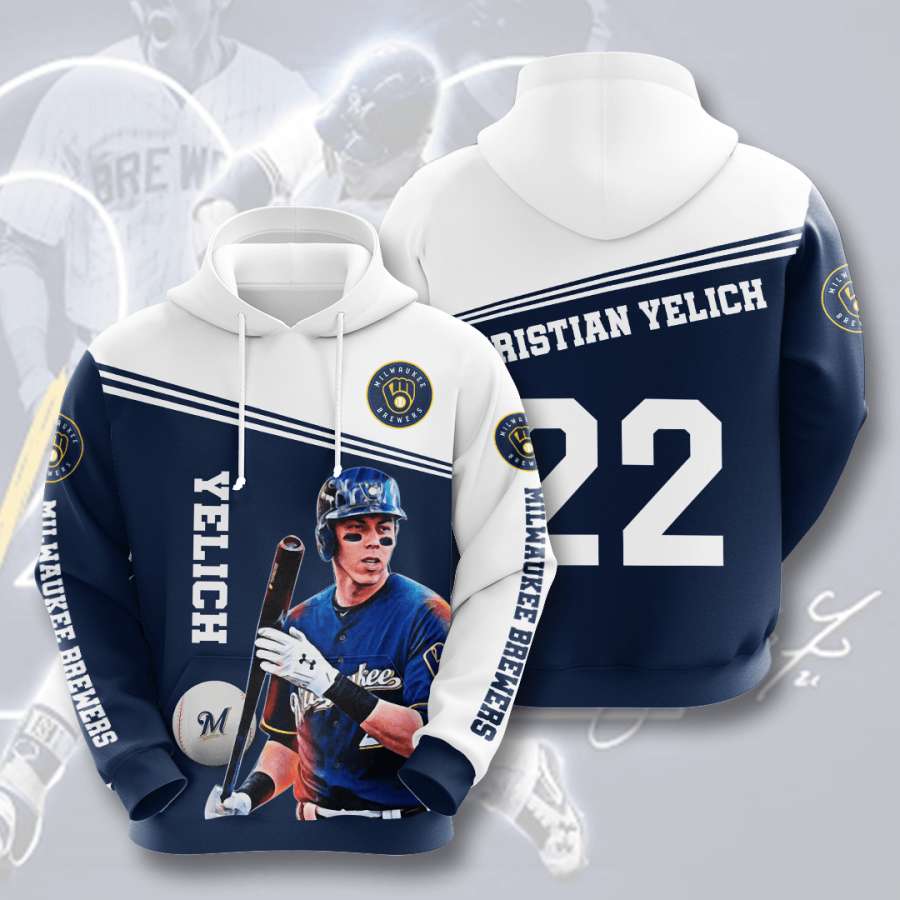 Milwaukee Brewers Custom Hoodie 3D 4 Milwaukee Brewers Custom Hoodie 3D