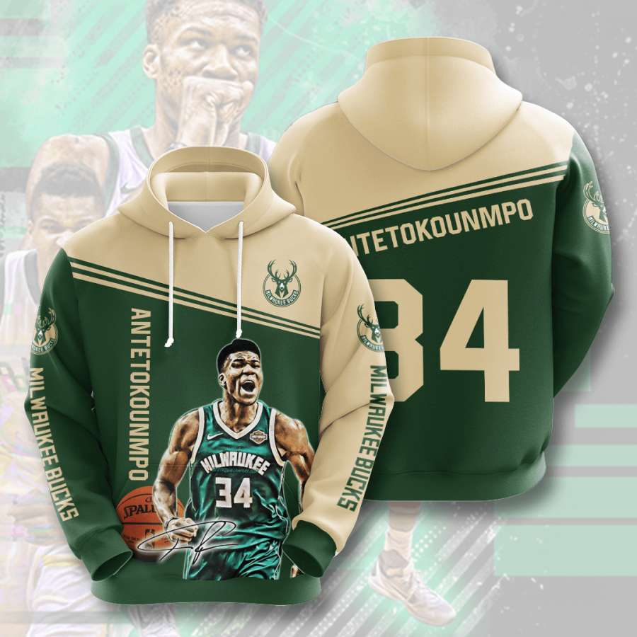 Milwaukee Bucks Custom Hoodie 3D 6 Milwaukee Bucks Custom Hoodie 3D