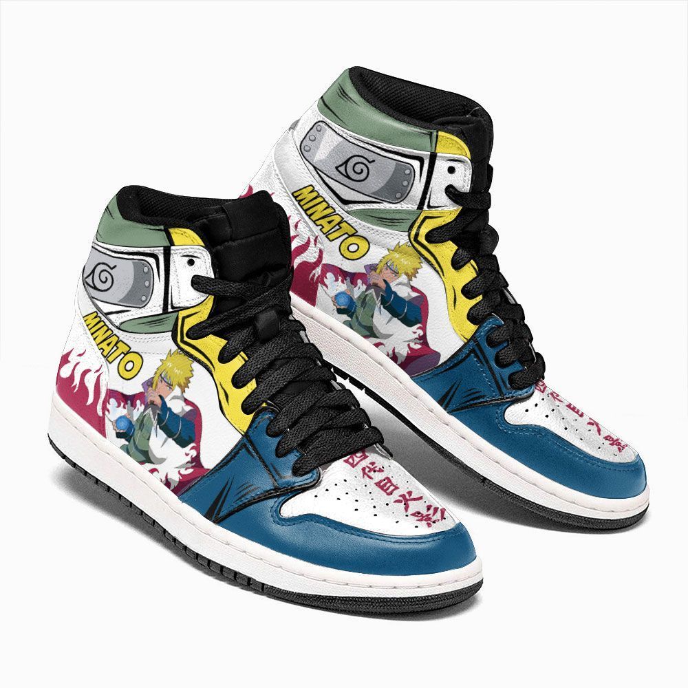 Minato Namikaze Uniform Naruto Custom Anime Air Jordan Shoes 8 Minato Namikaze Uniform Naruto Custom Anime Air Jordan Shoes