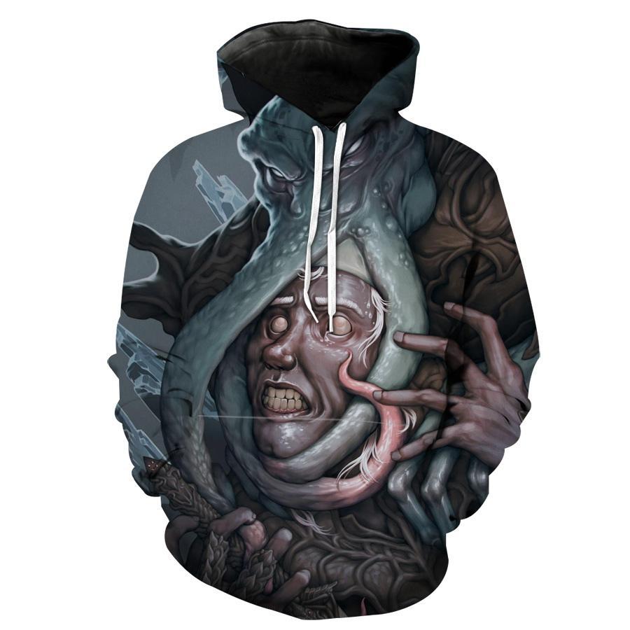 Mindflayer Fantasy Monsterss And Hoodie 3D