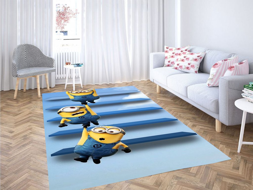 Minions Despicable Wallpaper Living Room Modern Carpet Rug