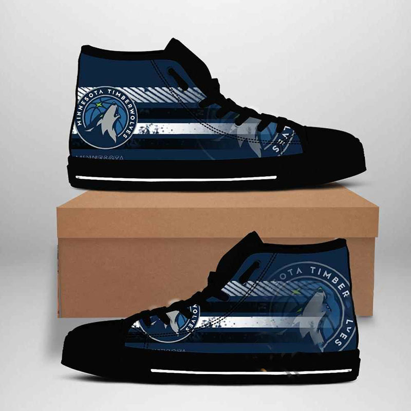 Minnesota Timberwolves Nba Basketball High Top Shoes