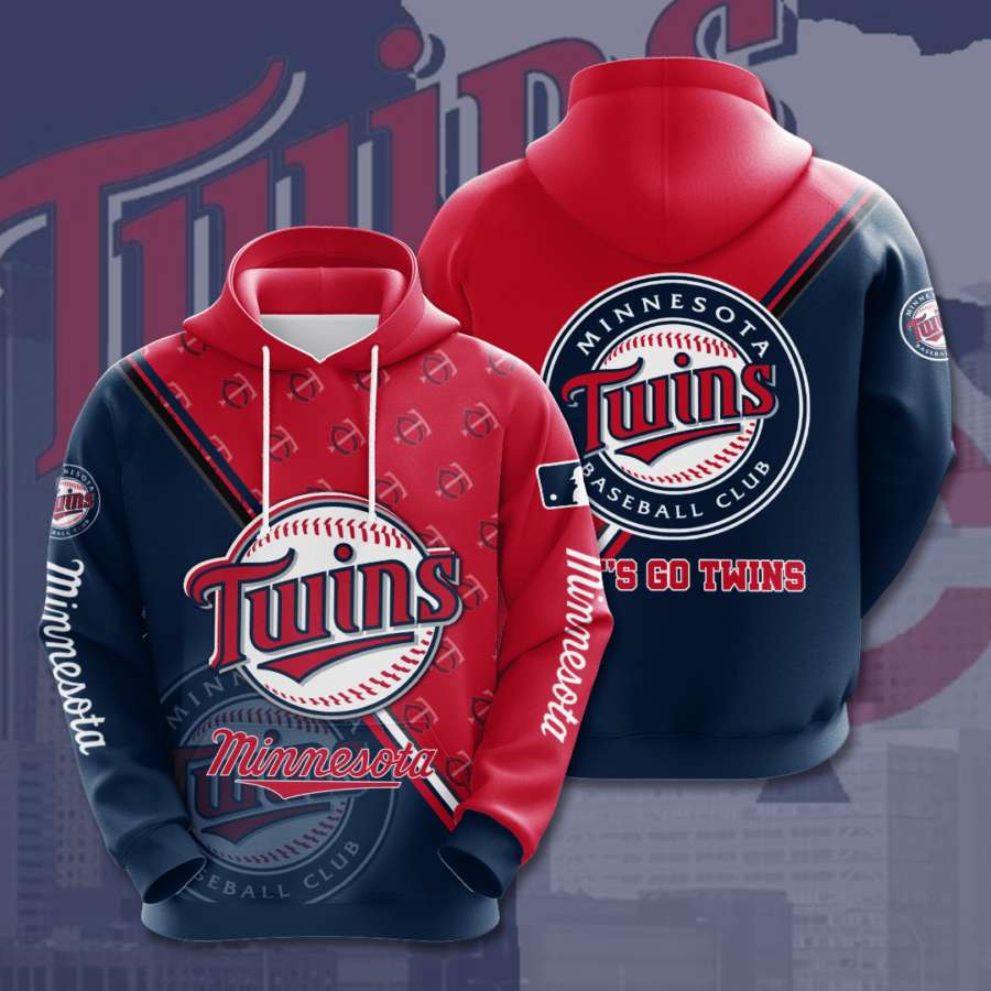 Minnesota Twins Custom Hoodie 3D 8 Minnesota Twins Custom Hoodie 3D