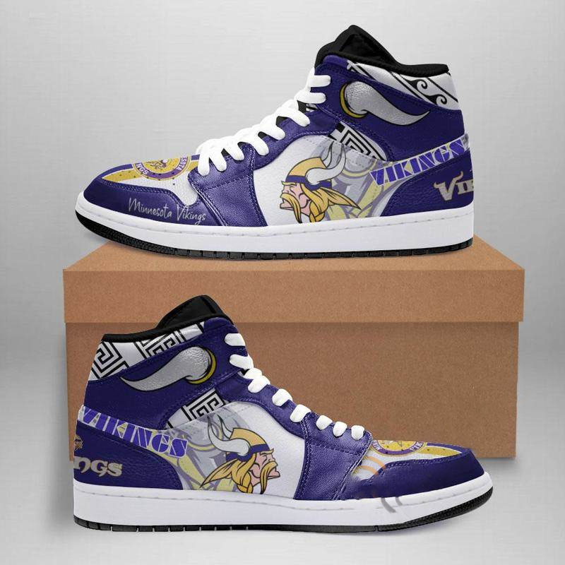 Minnesota Vikings Custom Air Jordan Shoes 15 Minnesota Vikings Custom Air Jordan Shoes