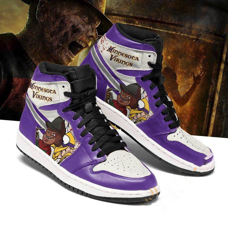 Minnesota Vikings Custom Sneaker Air Jordan Shoes 4 Minnesota Vikings Custom Sneaker Air Jordan Shoes