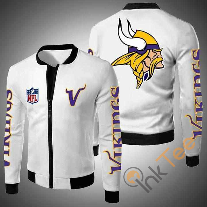 Minnesota Vikings Nfl Bomber Jacket 3d Jacket 2 Minnesota Vikings Nfl Bomber Jacket 3d Jacket