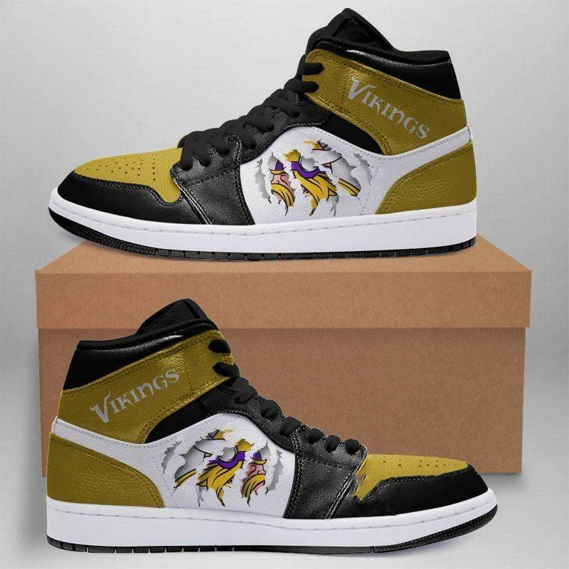 Minnesota Vikings Nfl Custom Air Jordan Shoes