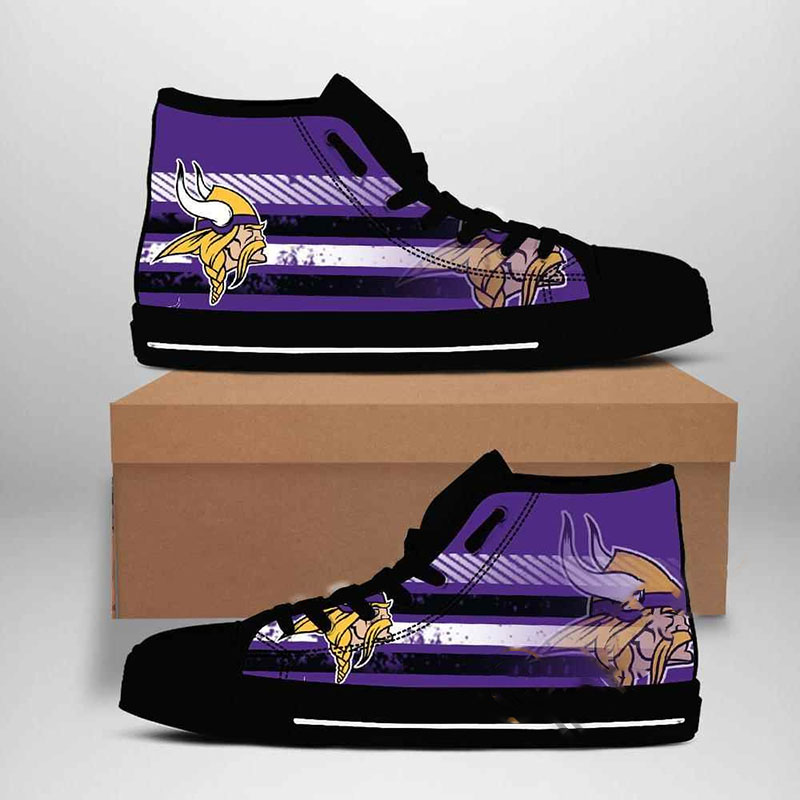 Minnesota Vikings Nfl Football High Top Shoes