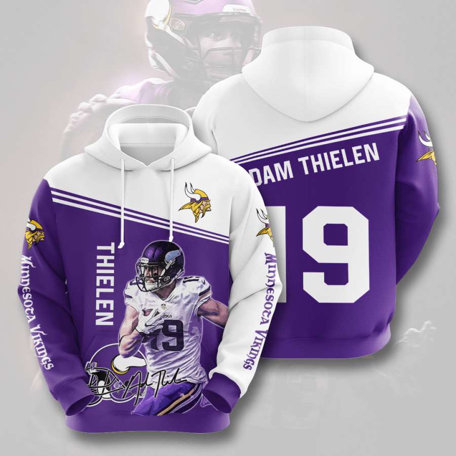 Minnesota Vikings Custom Hoodie 3D 2 Minnesota Vikings Custom Hoodie 3D
