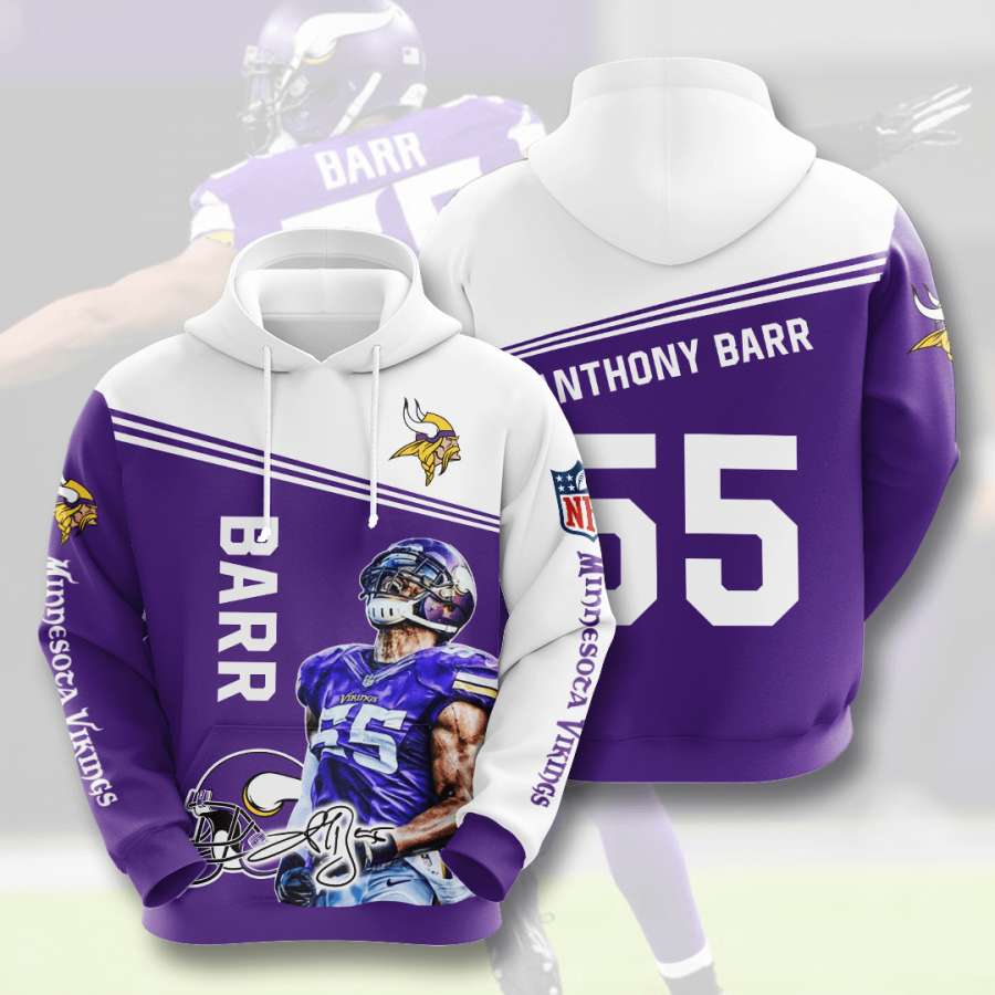 Minnesota Vikings Custom Hoodie 3D