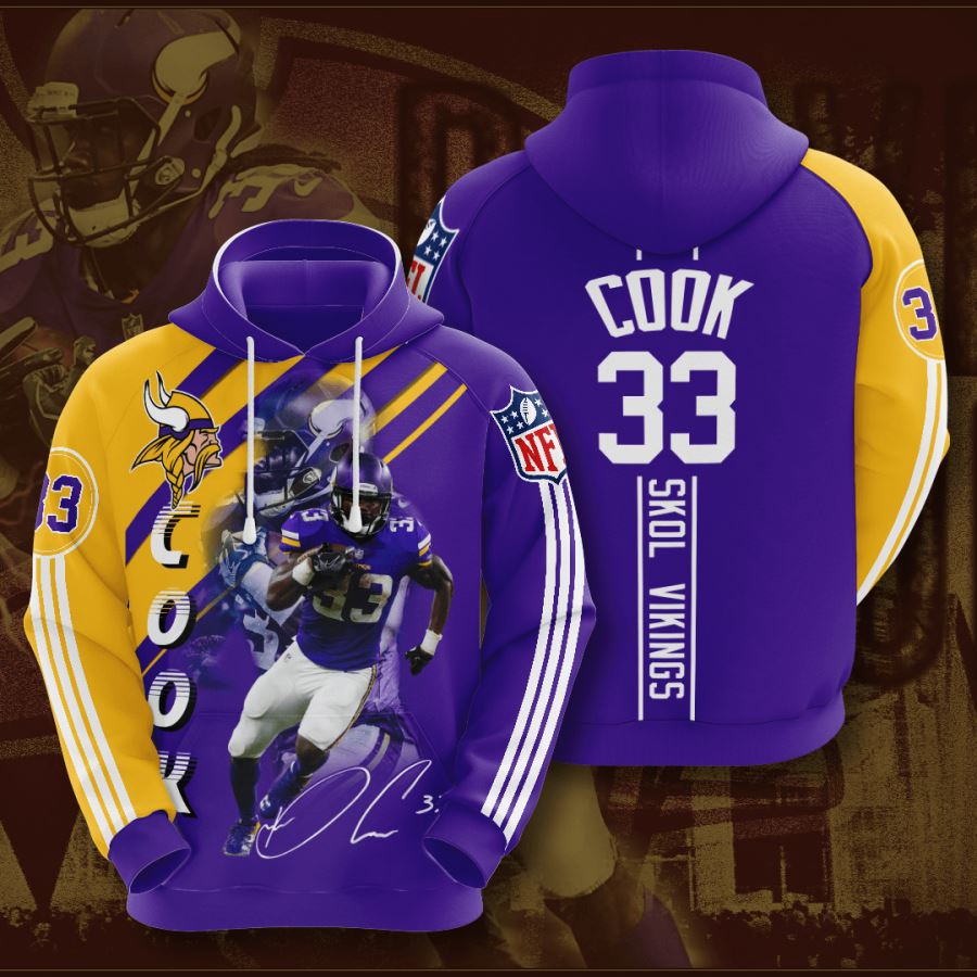 Minnesota Vikings Custom Hoodie 3D