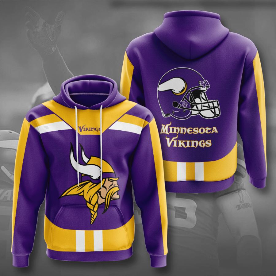 Minnesota Vikings Custom Hoodie 3D 11 Minnesota Vikings Custom Hoodie 3D