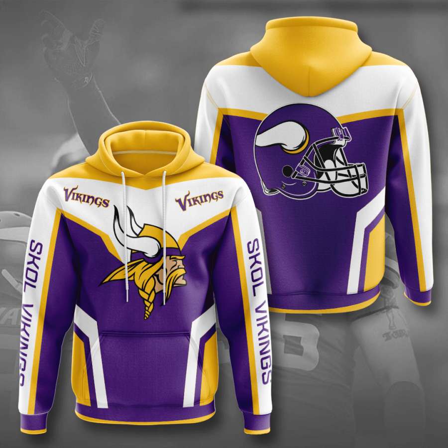 Minnesota Vikings Custom Hoodie 3D 8 Minnesota Vikings Custom Hoodie 3D