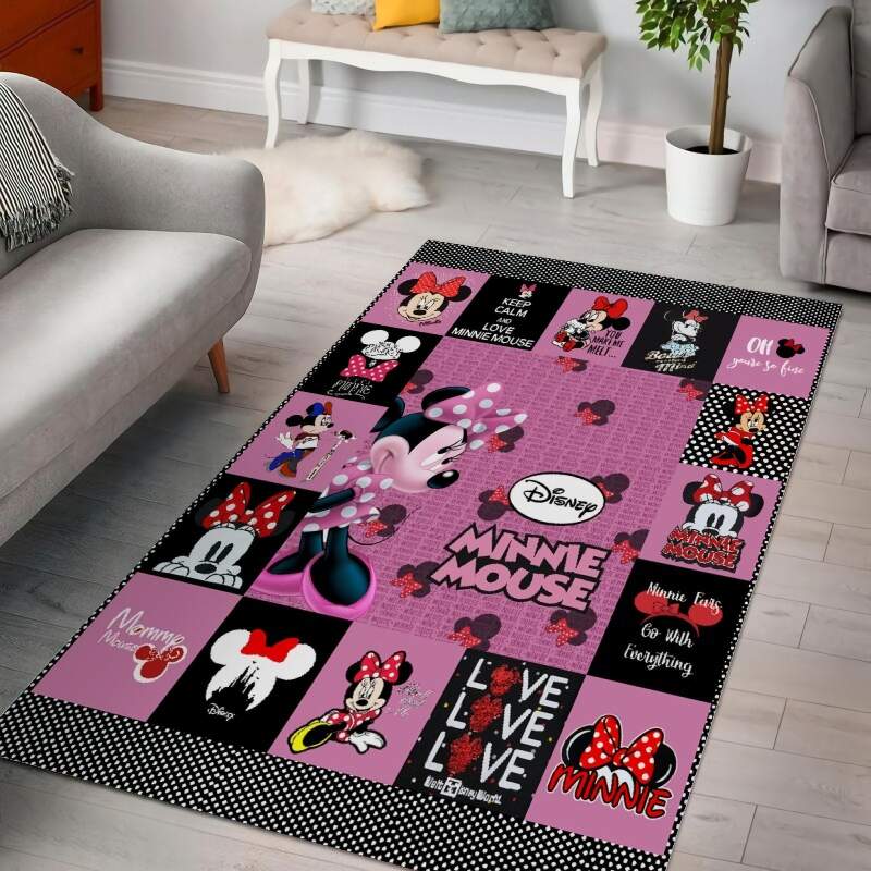 Minnie Mouse Disney Love Decorative Floor Rug 10 Minnie Mouse Disney Love Decorative Floor Rug