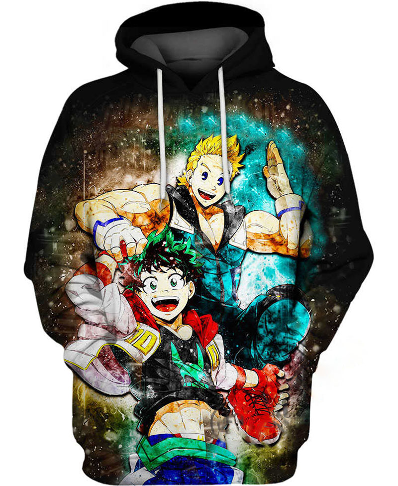 Mirio And Midoriya Hoodie 3D