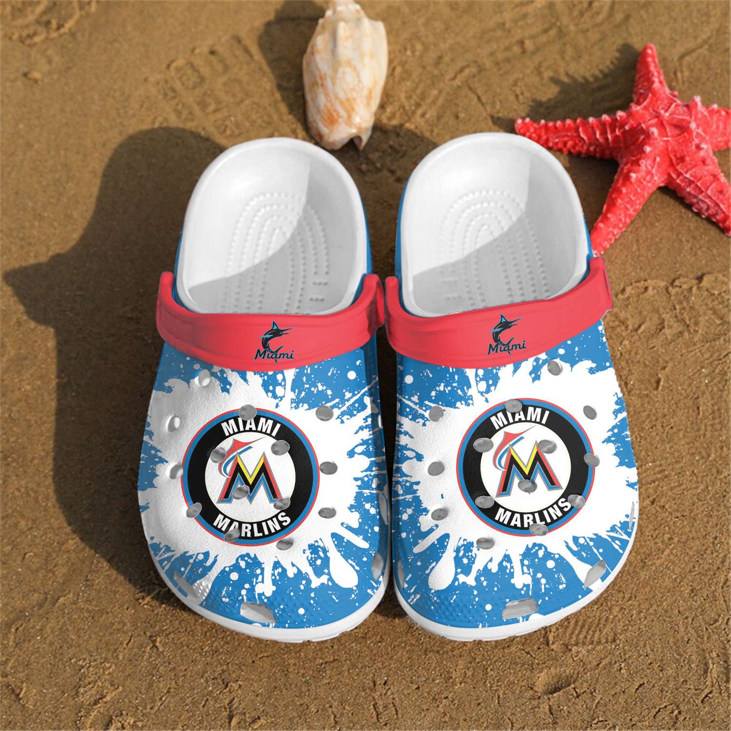 Mlb Miami Marlins Crocs Clog Shoes 5 Mlb Miami Marlins Crocs Clog Shoes