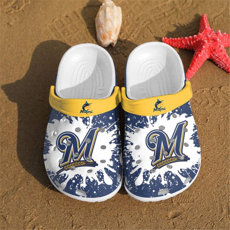 Mlb Milwaukee Brewers Crocs Clog Shoes 5 Mlb Milwaukee Brewers Crocs Clog Shoes
