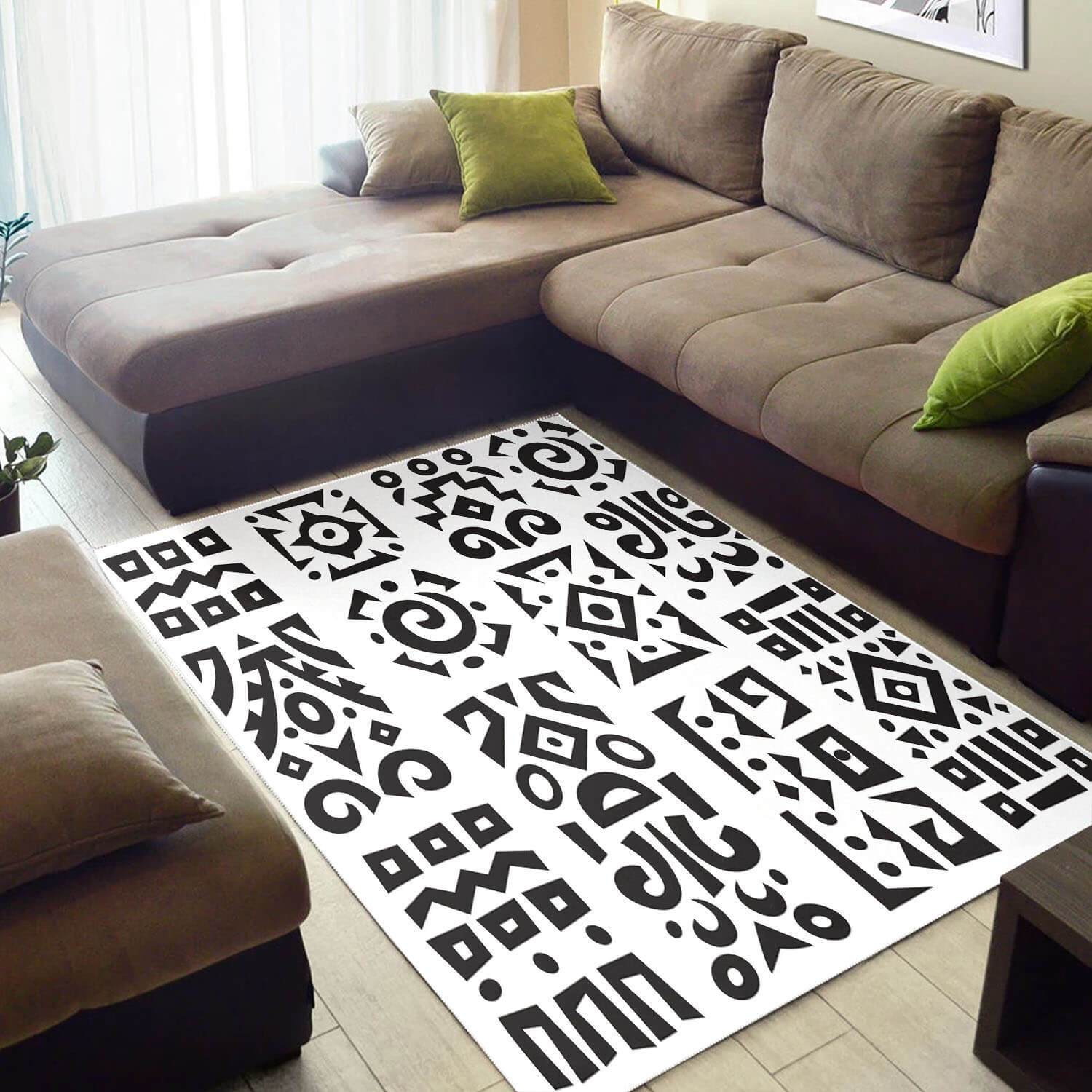 Modern African Awesome Black History Month Afrocentric Pattern Art Style Floor House Rug 2 Modern African Awesome Black History Month Afrocentric Pattern Art Style Floor House Rug
