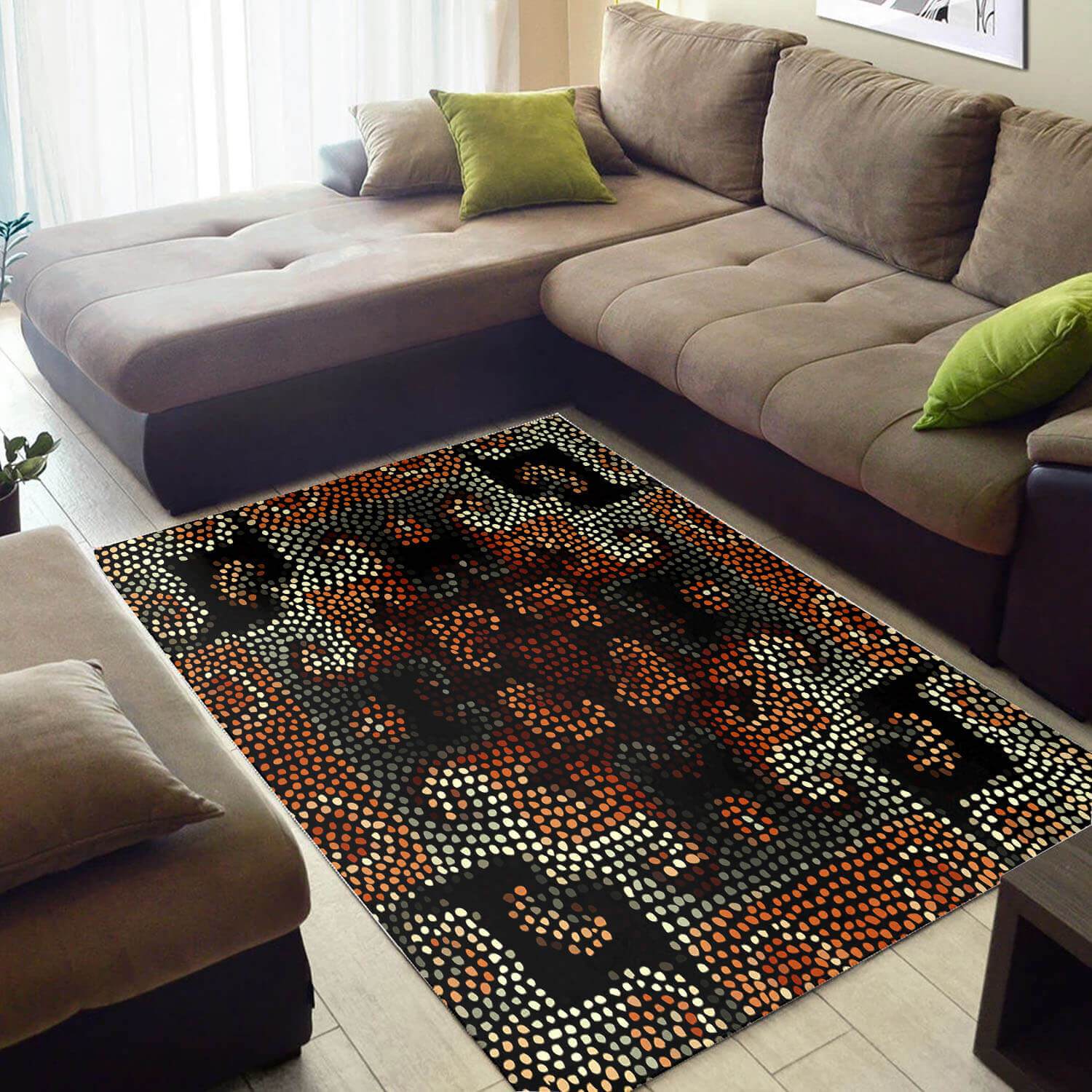 Modern African Beautiful Afrocentric Seamless Pattern Themed Living Room Rug 1 Modern African Beautiful Afrocentric Seamless Pattern Themed Living Room Rug