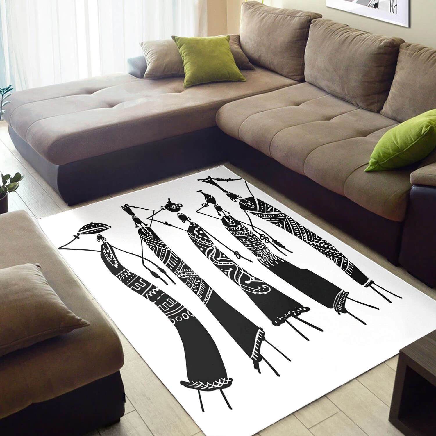 Modern African Cute American Black Art Melanin Afro Girl Large Inspired Home Rug 1 Modern African Cute American Black Art Melanin Afro Girl Large Inspired Home Rug