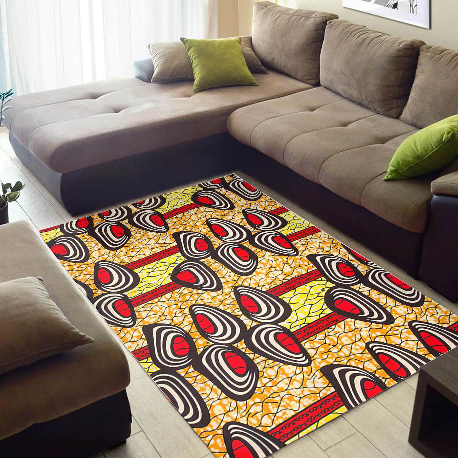Modern African Style Adorable Black History Month Afrocentric Pattern Art Floor Room Rug 2 Modern African Style Adorable Black History Month Afrocentric Pattern Art Floor Room Rug