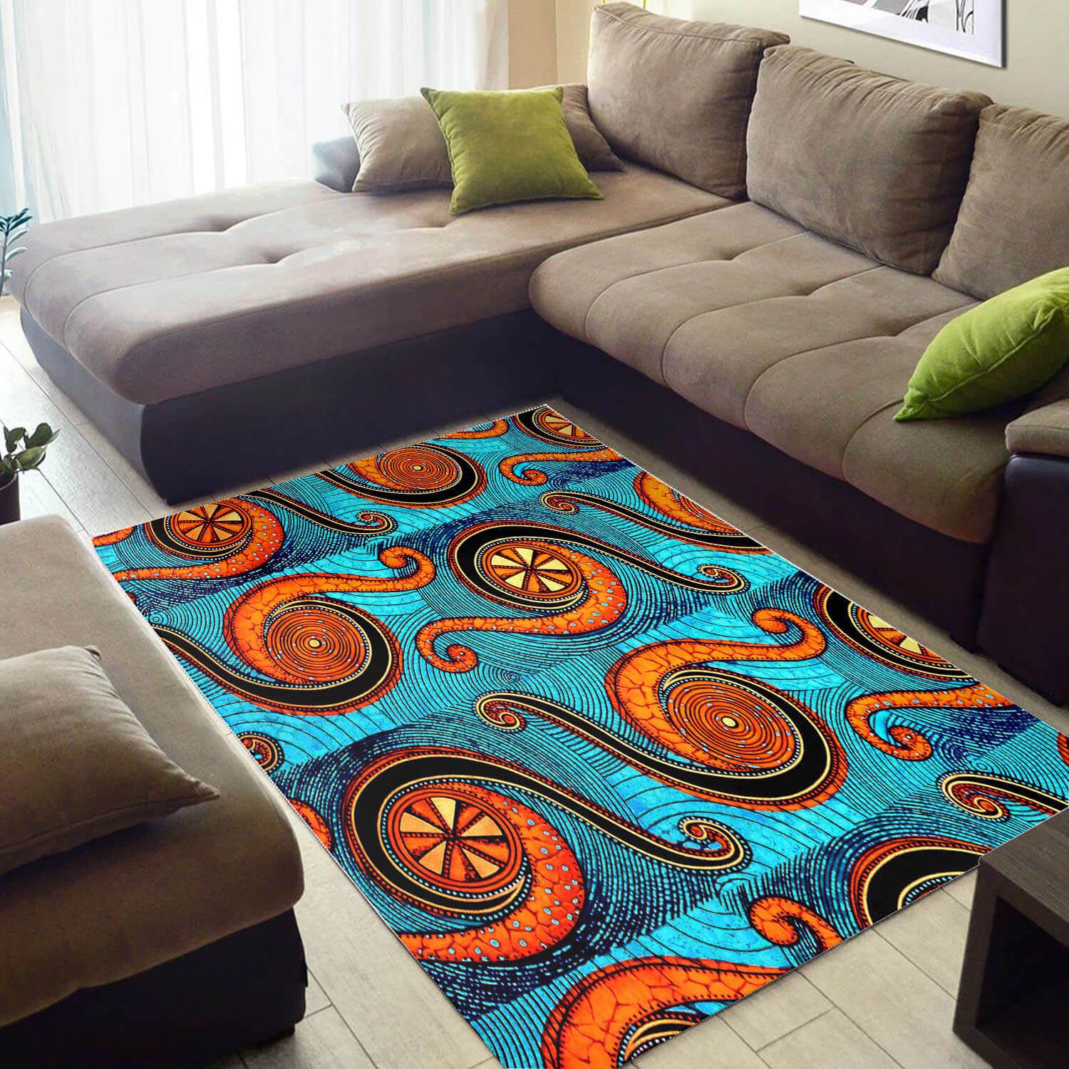 Modern African Style Cool Afro American Afrocentric Art Themed Home Rug 3 Modern African Style Cool Afro American Afrocentric Art Themed Home Rug