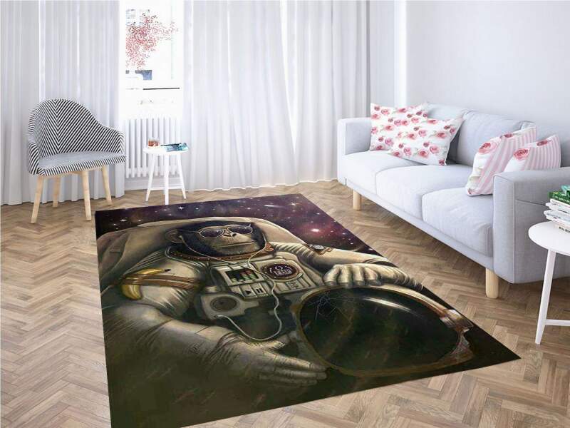 Monkey Space Farer Carpet Rug 2 Monkey Space Farer Carpet Rug
