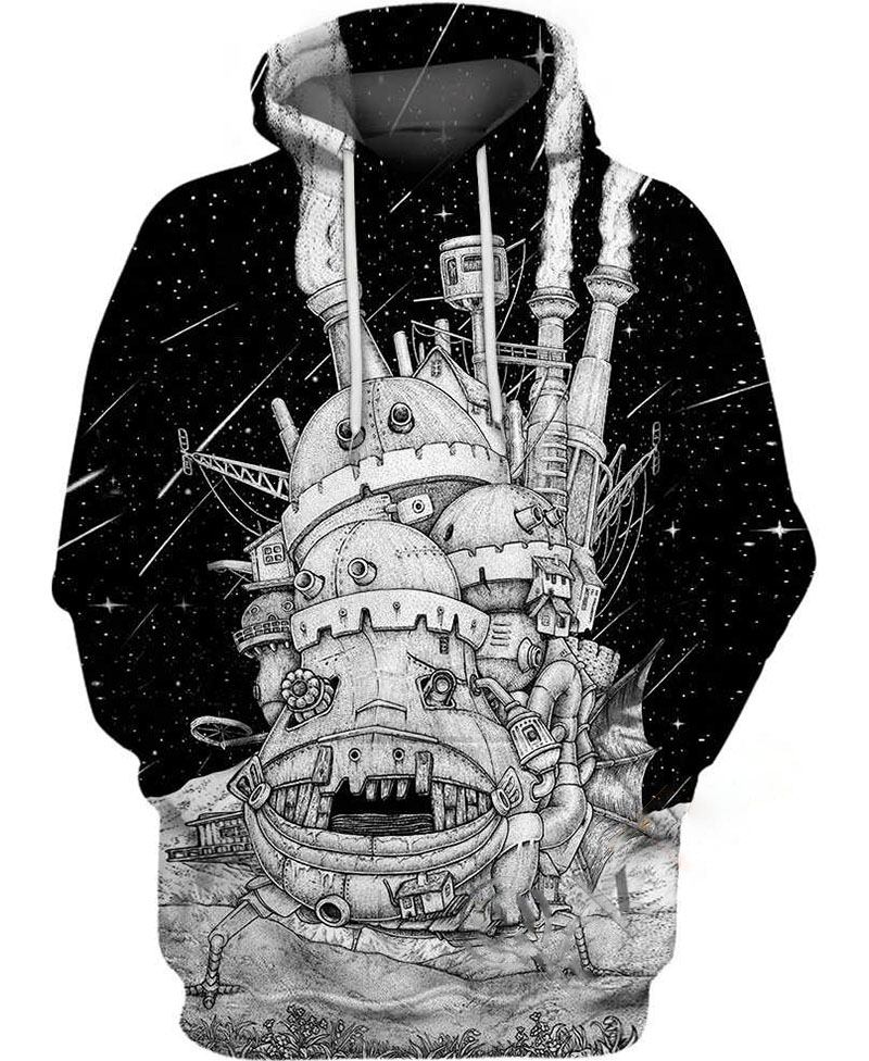 Monstrous Castle Hoodie 3D