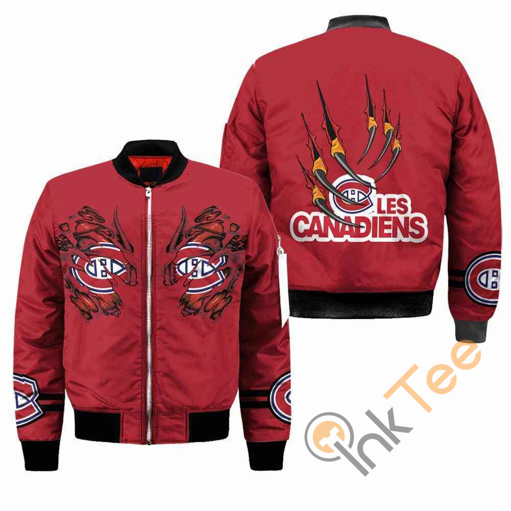 Montru00e9al Canadiens NHL Claws Apparel Best Christmas Gift For Fans Bomber Jacket 10 Montru00e9al Canadiens NHL Claws Apparel Best Christmas Gift For Fans Bomber Jacket