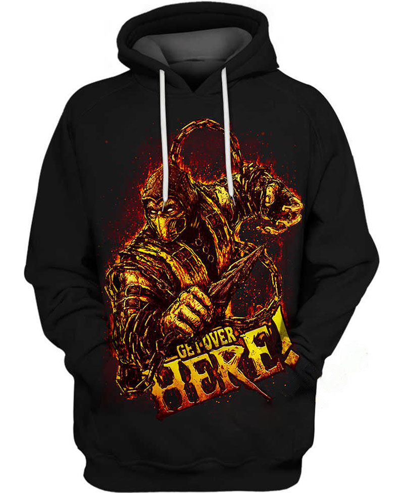 Mortal Kombat Scorpion Hoodie 3D