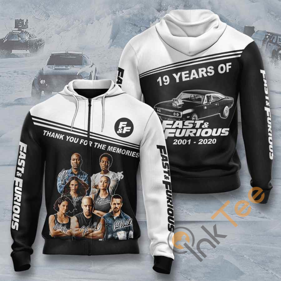 Movie Fast & Furious Usa Hoodie 3D