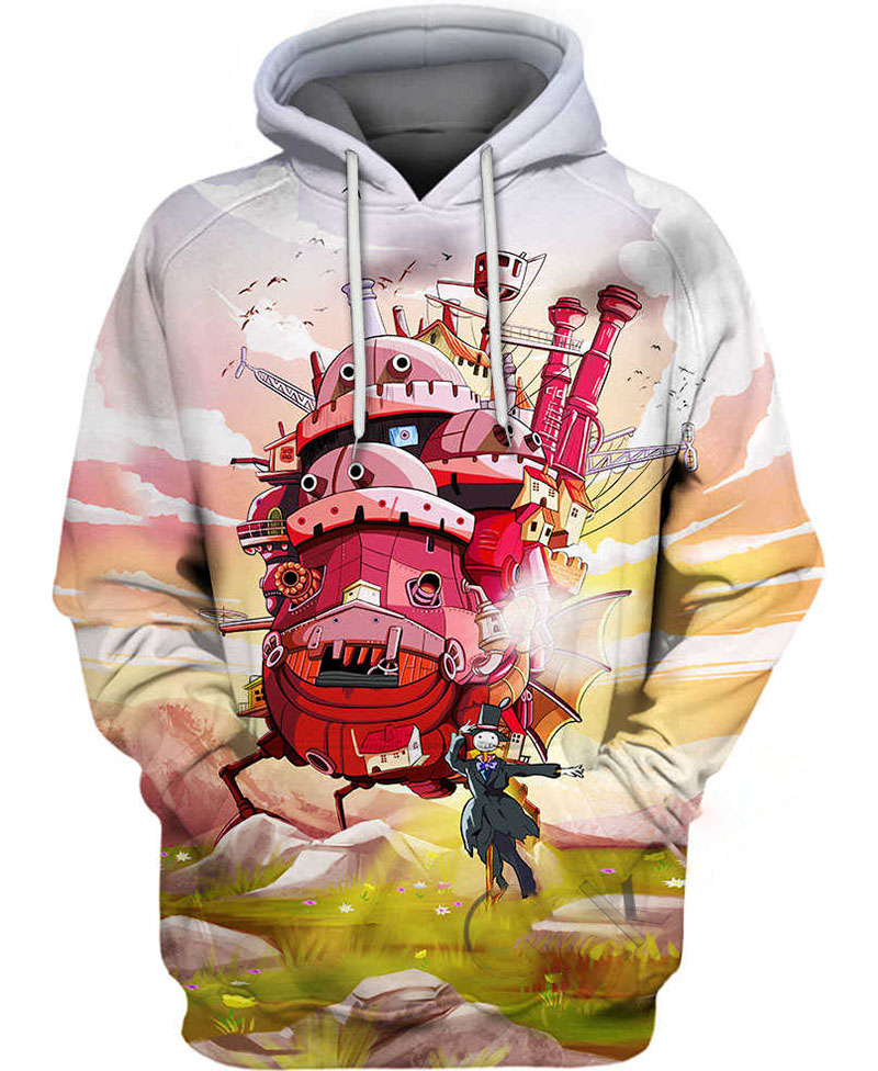 Moving Castle Hoodie 3D