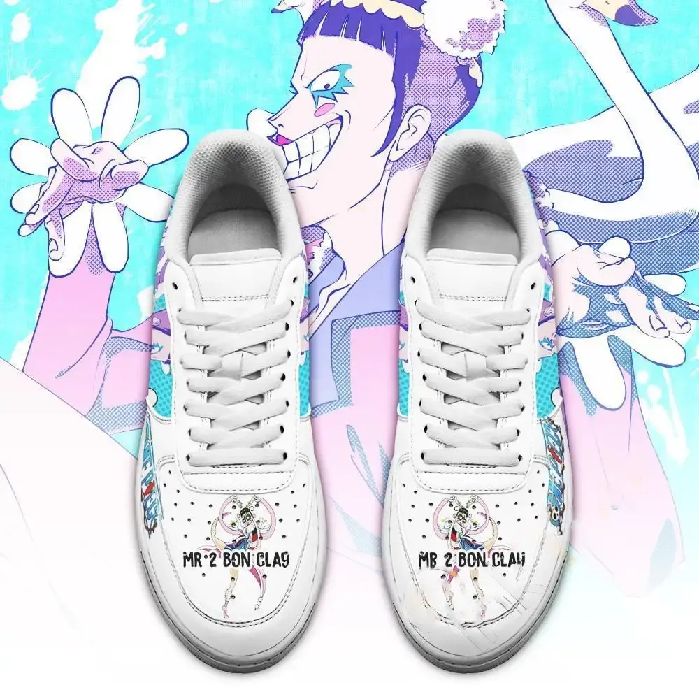 Mr Bon Clay Custom One Piece Anime Fan Amazon Nike Air Force Shoes