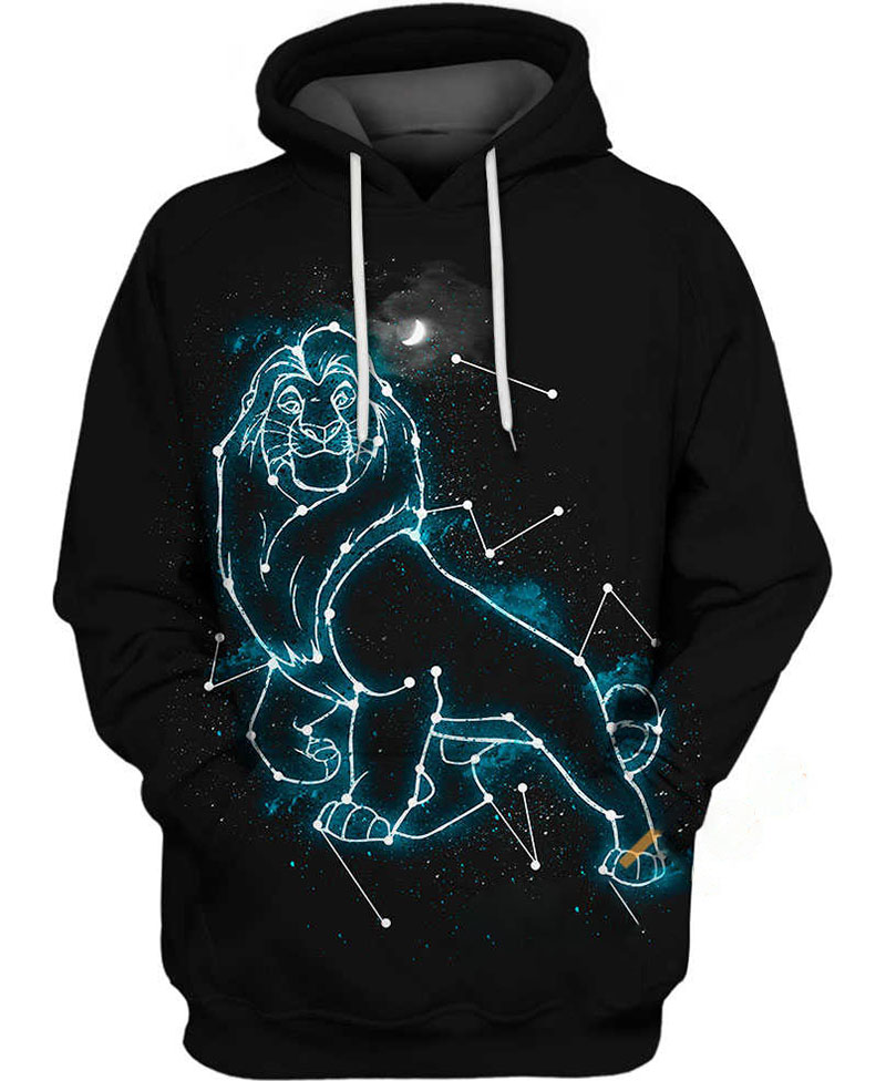 Mufasa Black Hoodie 3D